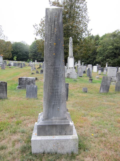 Tall gravestone